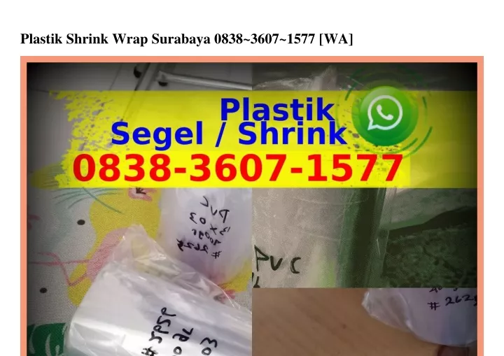 plastik shrink wrap surabaya 0838 3607 1577 wa
