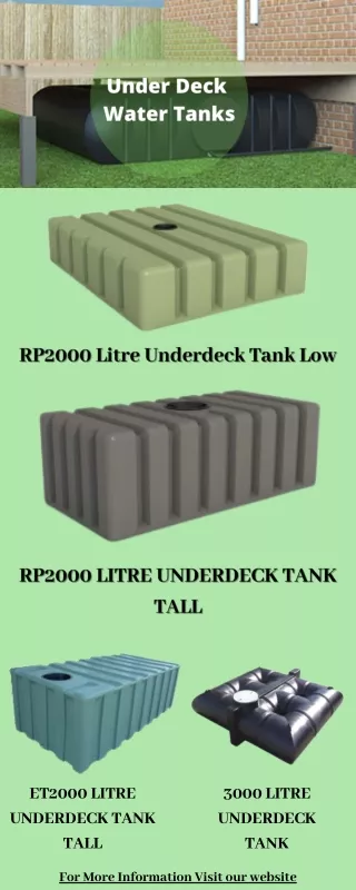 Under Deck Water Tanks