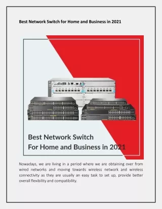 Best Network Switch for Home and Business in 2021