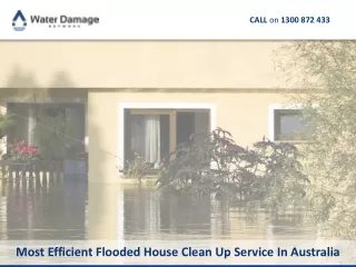 Most Efficient Flooded House Clean Up Service In Australia