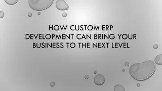 How custom ERP development can bring your business