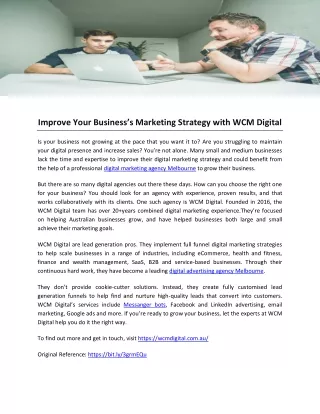 improve your business s marketing strategy with