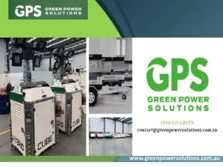 Affordable Generator for Hire in Victoria - Green Power Solutions