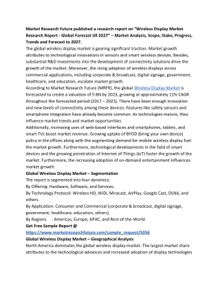 market research future published a research
