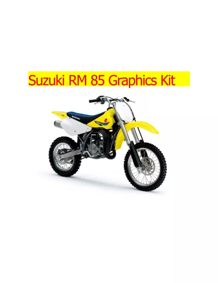 suzuki rm 85 graphics kit