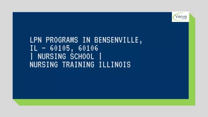 lpn programs in bensenville il 60105 60106