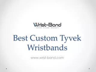 Best Custom Tyvek Wristbands - www.wrist-band.com