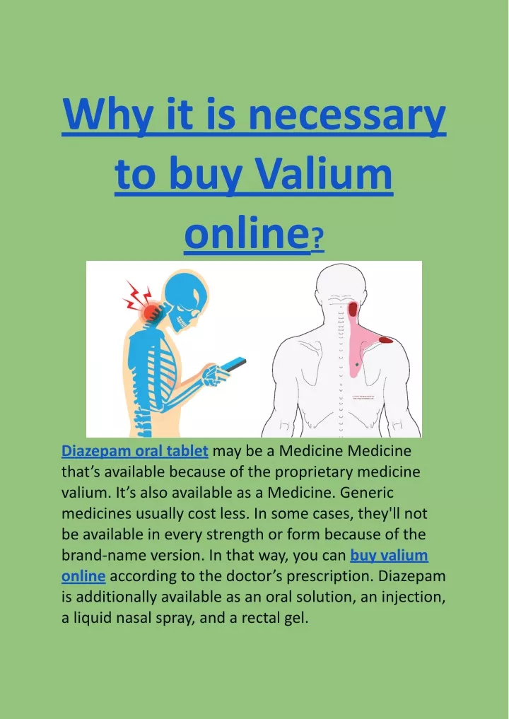 why it is necessary to buy valium online