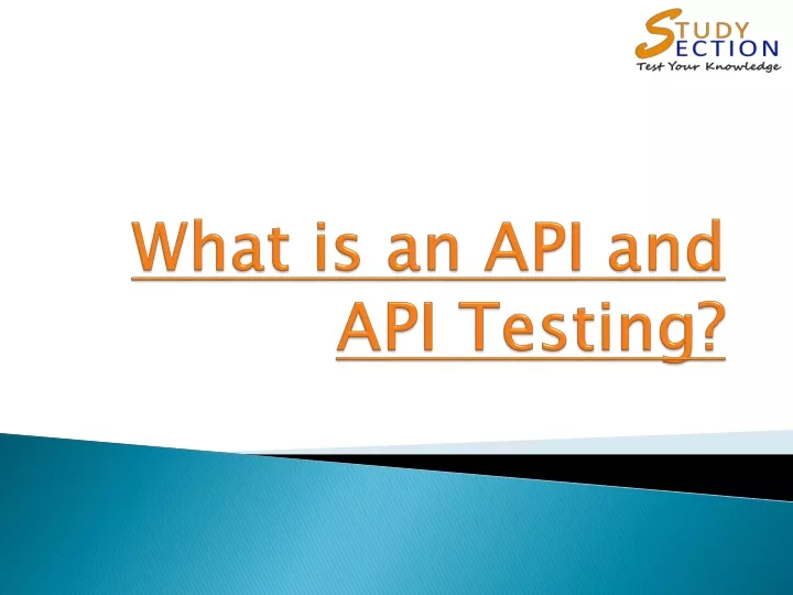 what is an api and api testing