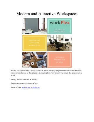 modern and attractive workspaces