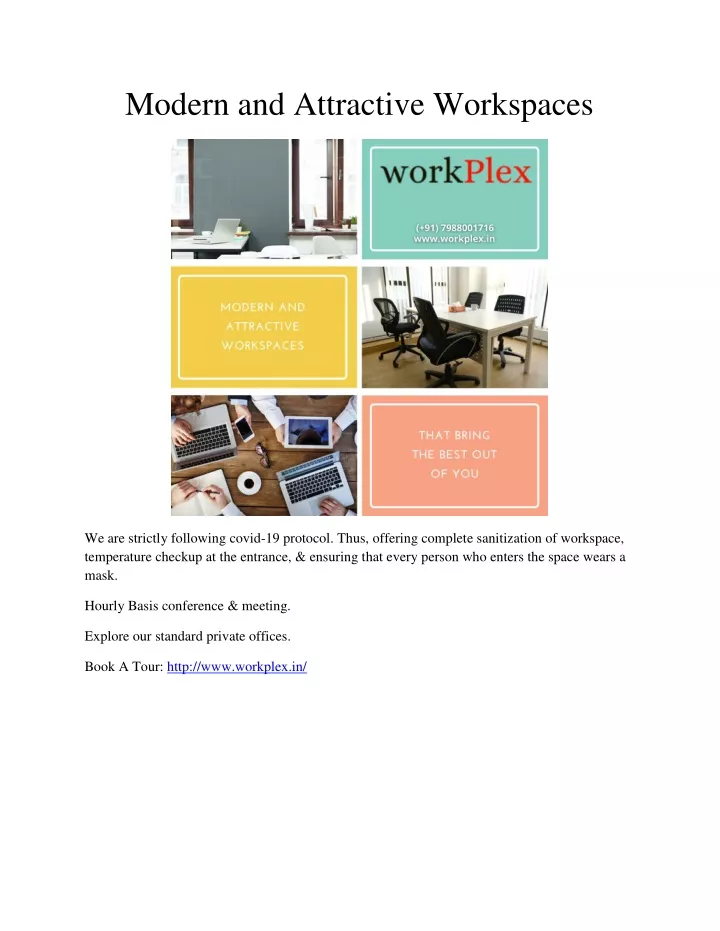 modern and attractive workspaces