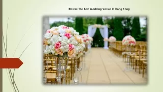 Find Your Perfect Wedding Venue Hong Kong | Exclusive Venue