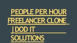 p eo p l e p er hour