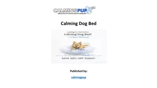 calming dog bed published by calmingpup
