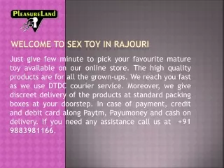 Sex Toys In Rajouri Call  919883981166