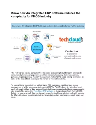 know how an integrated erp software reduces