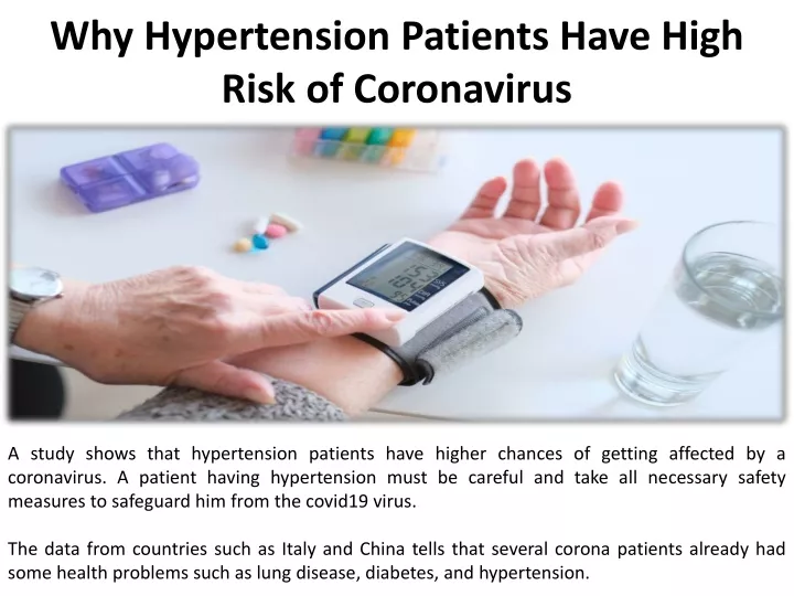 why hypertension patients have high risk