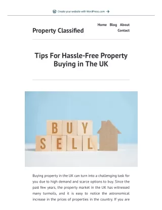 Tips For Hassle-Free Property Buying in The UK
