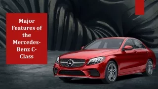Major Features of the Mercedes-Benz C-Class