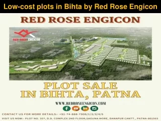 low cost plots in bihta by red rose engicon