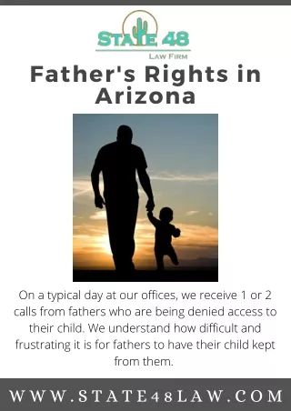 Father's Rights Attorneys and Fathers Rights in Scottsdale, AZ