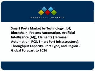 smart ports market by technology iot blockchain