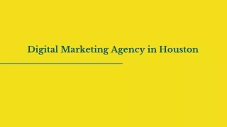 Digital Marketing Agency in Houston