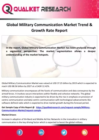 global military communication market trend growth