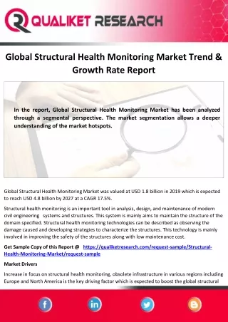 global structural health monitoring market trend