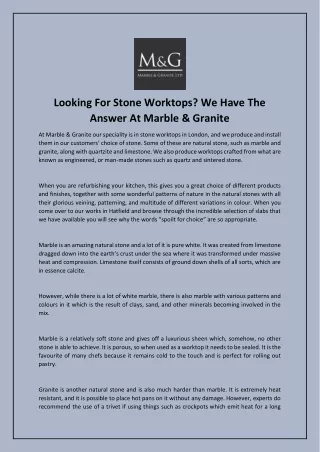 looking for stone worktops we have the answer