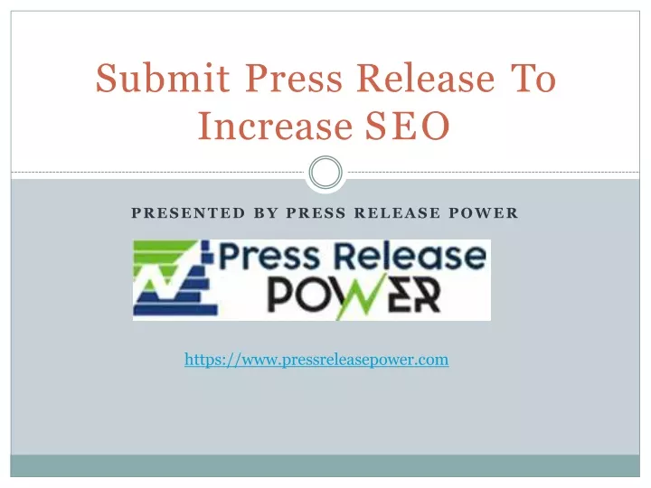 submit press release to increase seo