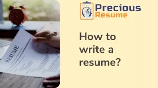 how to write a resume