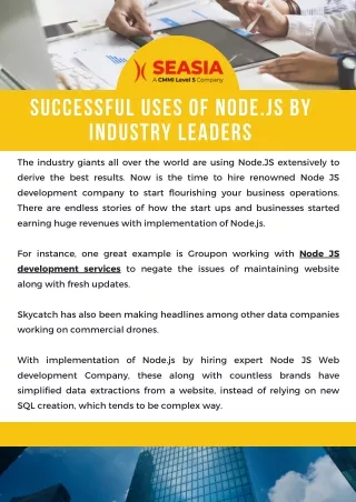 successful uses of node js by industry leaders