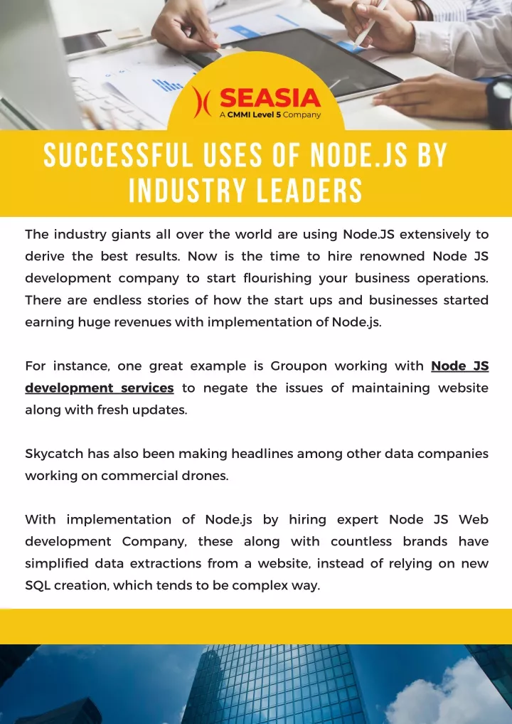 successful uses of node js by industry leaders