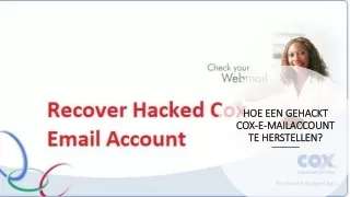 hoe een gehackt cox e mailaccount te herstellen
