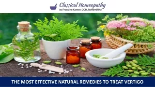 the most effective natural remedies to treat