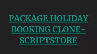 package holiday booking clone scriptstore