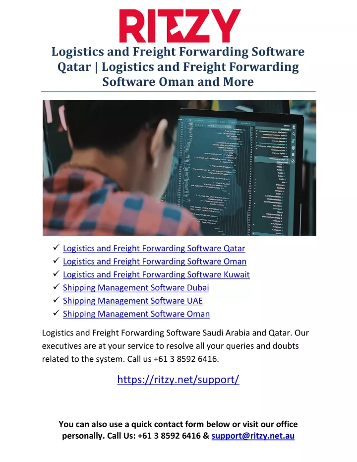 logistics and freight forwarding software qatar