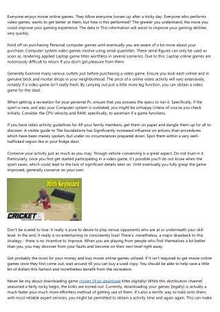 14 Common Misconceptions About cricket 19 pc download