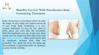 Benefits You Get With Non-Invasive Body Contouring Treatment