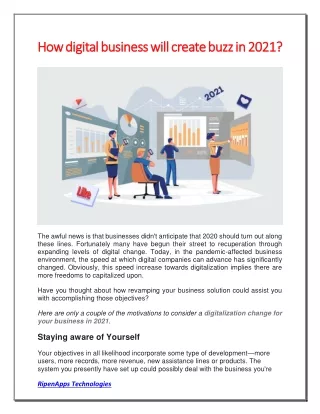 how digital business will create buzz in 2021
