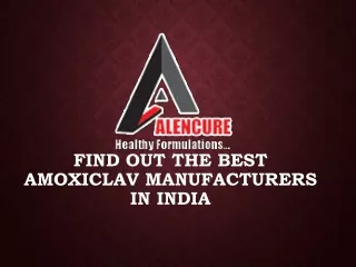 Find Out the Best Amoxiclav Manufacturers in India