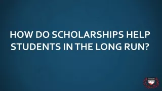 Impact Of Scholarships In Trinidad For Higher Education?