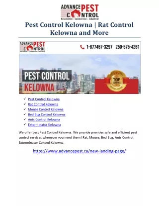 Rat Control Kelowna