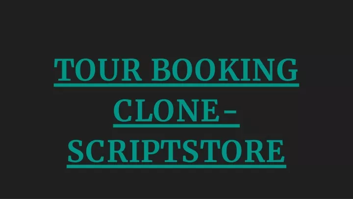 tour booking clone scriptstore
