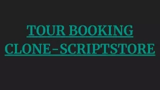tour booking clone scriptstore