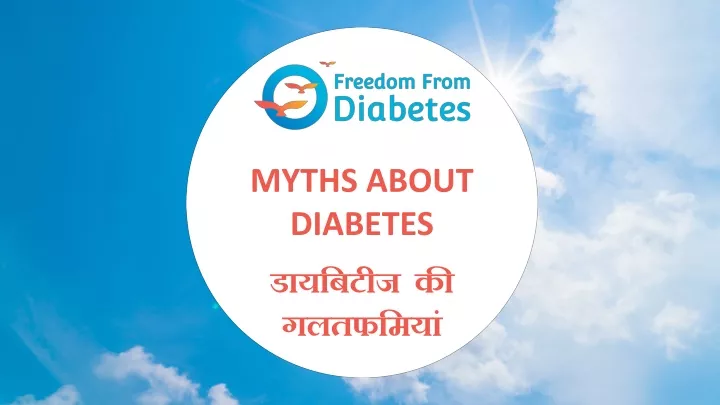 myths about diabetes