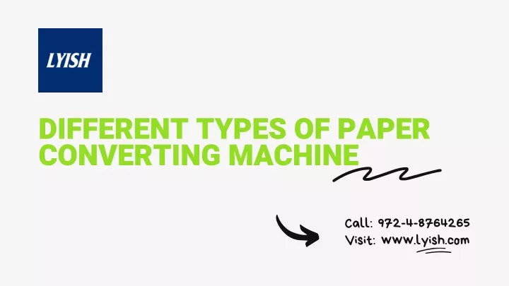 different types of paper converting machine