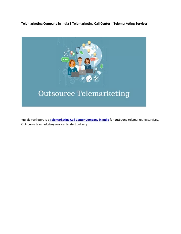 telemarketing company in india telemarketing call