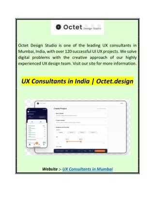 UX Consultants in India  Octet.design
